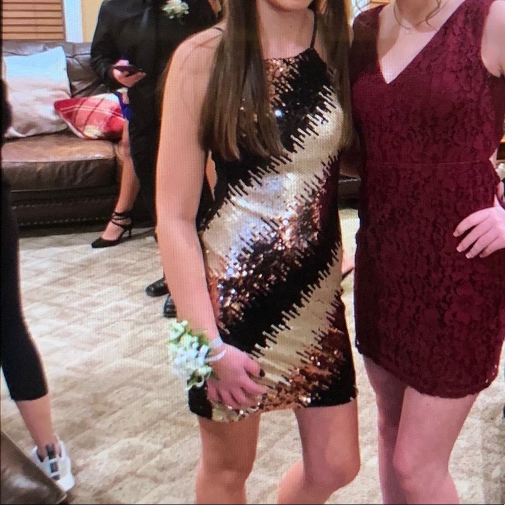 sequin formal dress